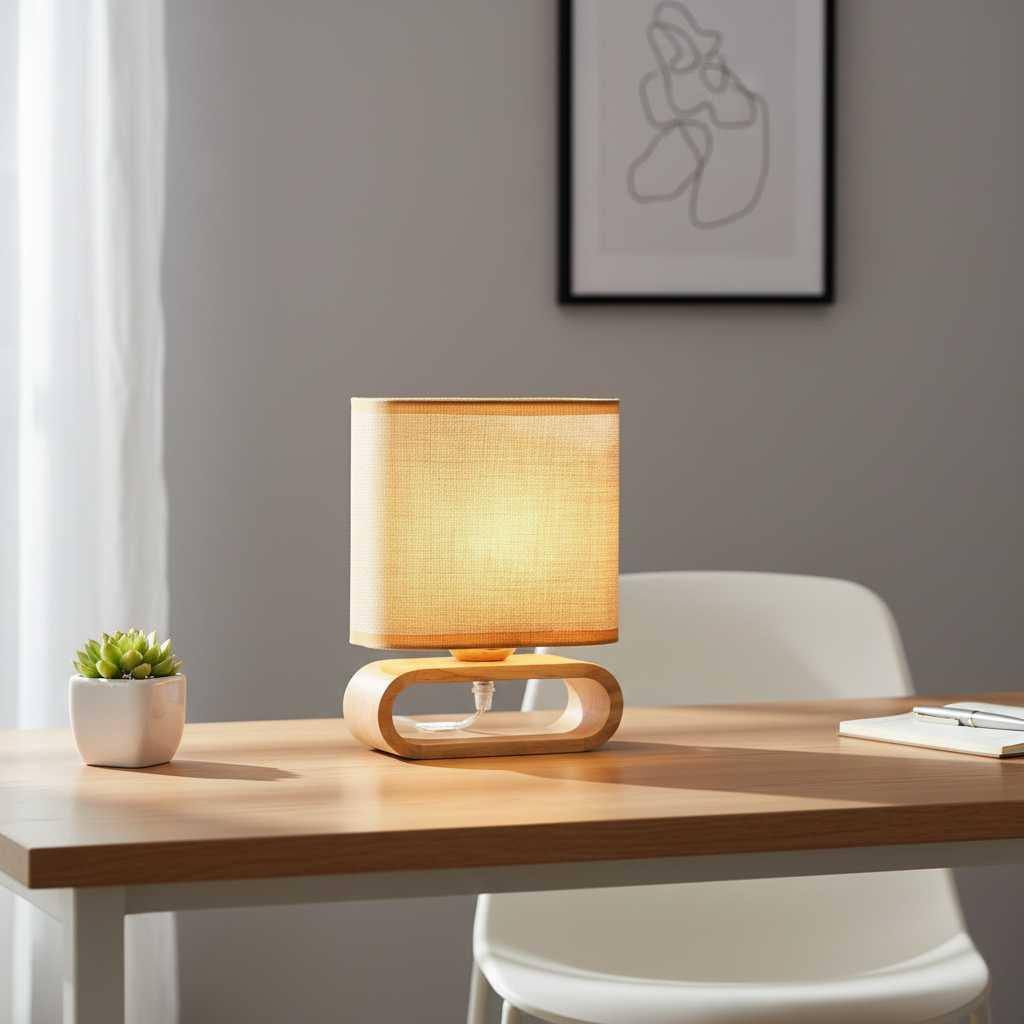 Bambino | Bamboo Table Lamp for Bedroom and Desk Use