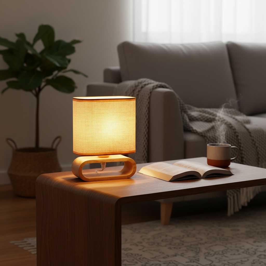 Bambino | Bamboo Table Lamp for Bedroom and Desk Use