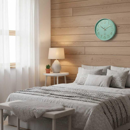 Colorful Round Wall Clock | Modern Wall Clock Decor 30cm
