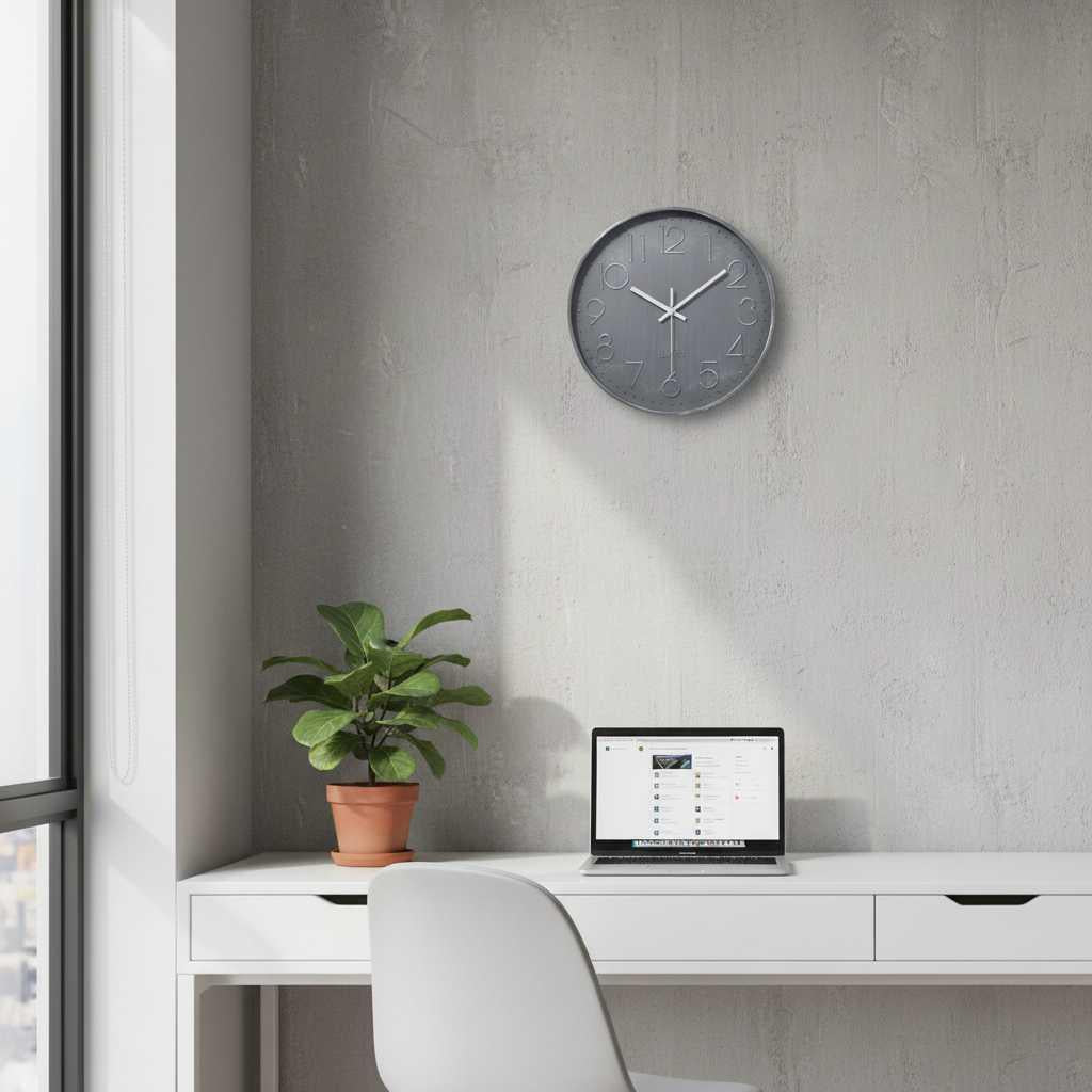 Colorful Round Wall Clock | Modern Wall Clock Decor 30cm