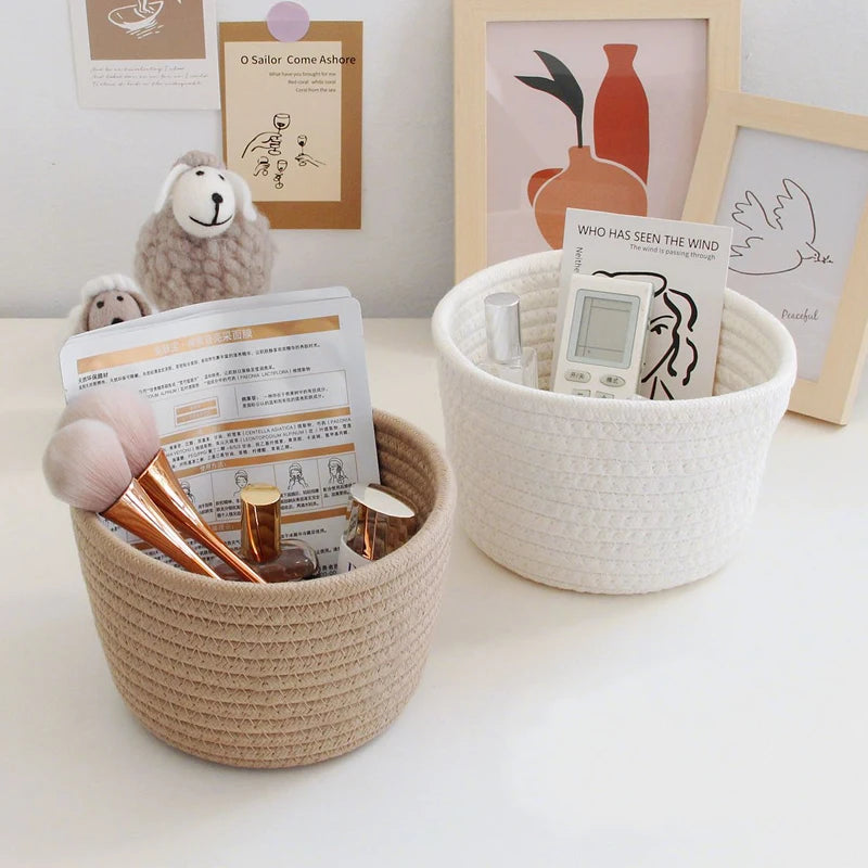 Cotton Rope Storage Baskets | Eco-Friendly Organizer for Toys 1