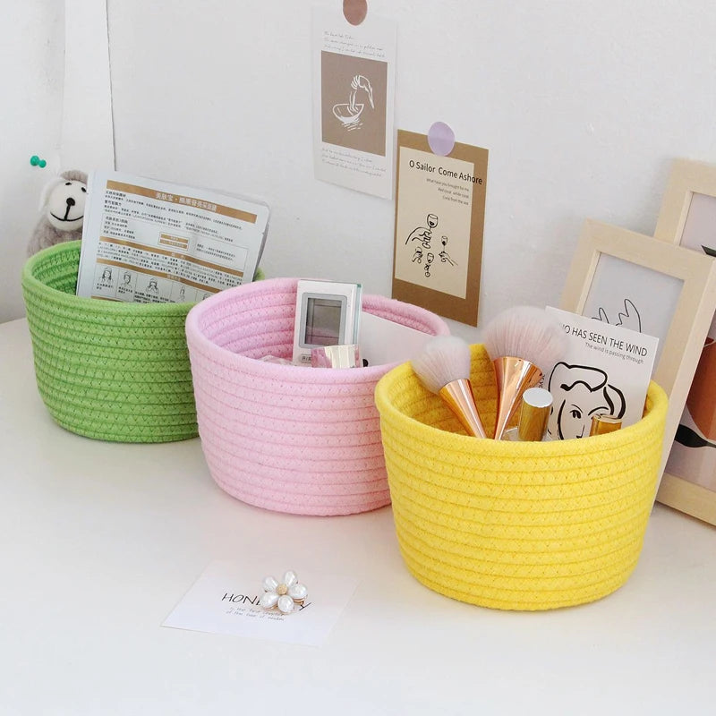Cotton Rope Storage Baskets | Eco-Friendly Organizer for Toys 3