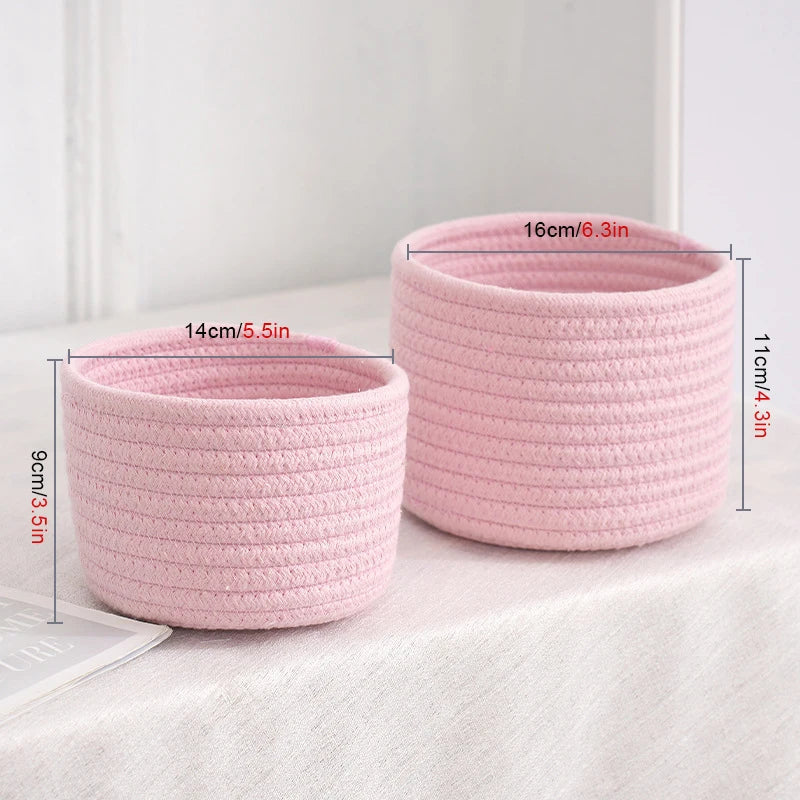 Cotton Rope Storage Baskets | Eco-Friendly Organizer for Toys 4