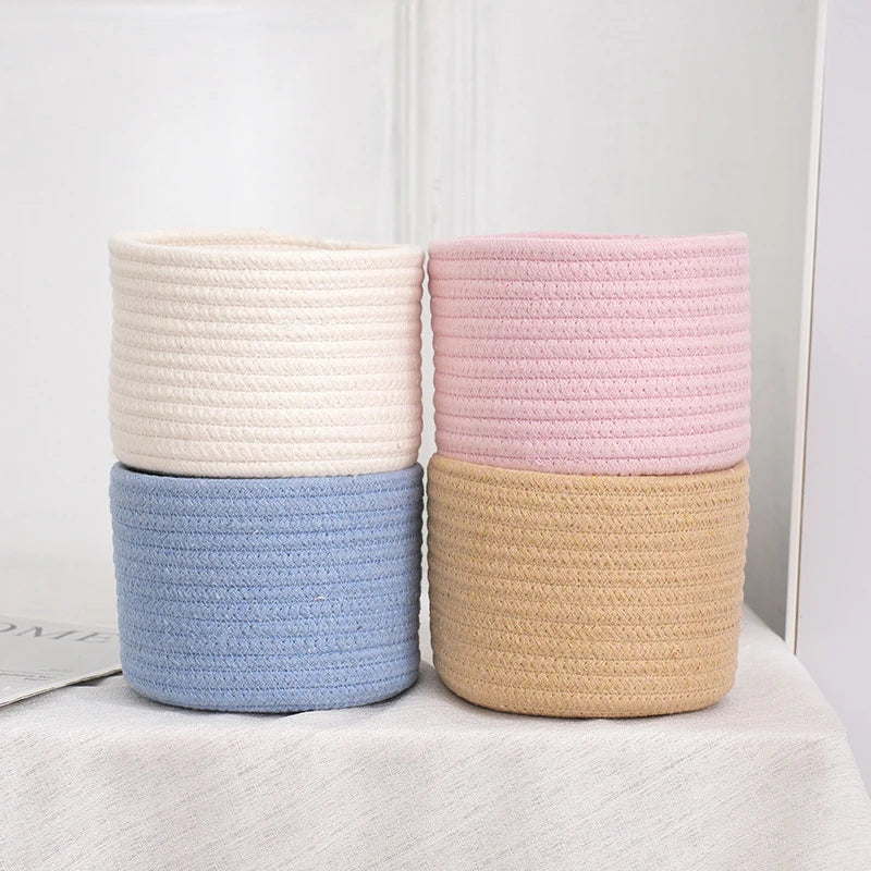 Cotton Rope Storage Baskets | Eco-Friendly Organizer for Toys 5