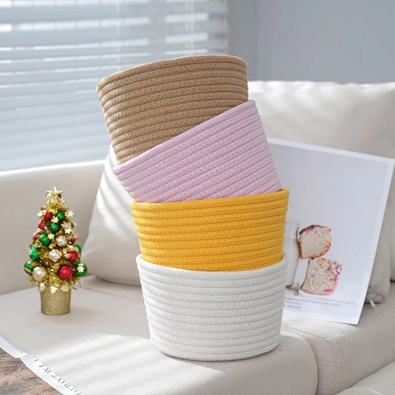 Cotton Rope Storage Baskets | Eco-Friendly Organizer for Toys 6