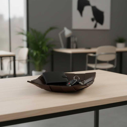 Elegant PU Leather Storage Tray | Key and Miscellaneous Organizer