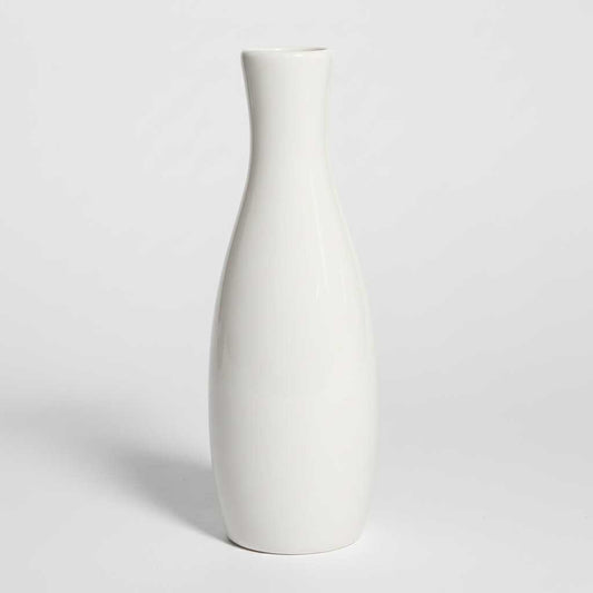 Modern White Ceramic Floor Vase | Stylish Home Decor