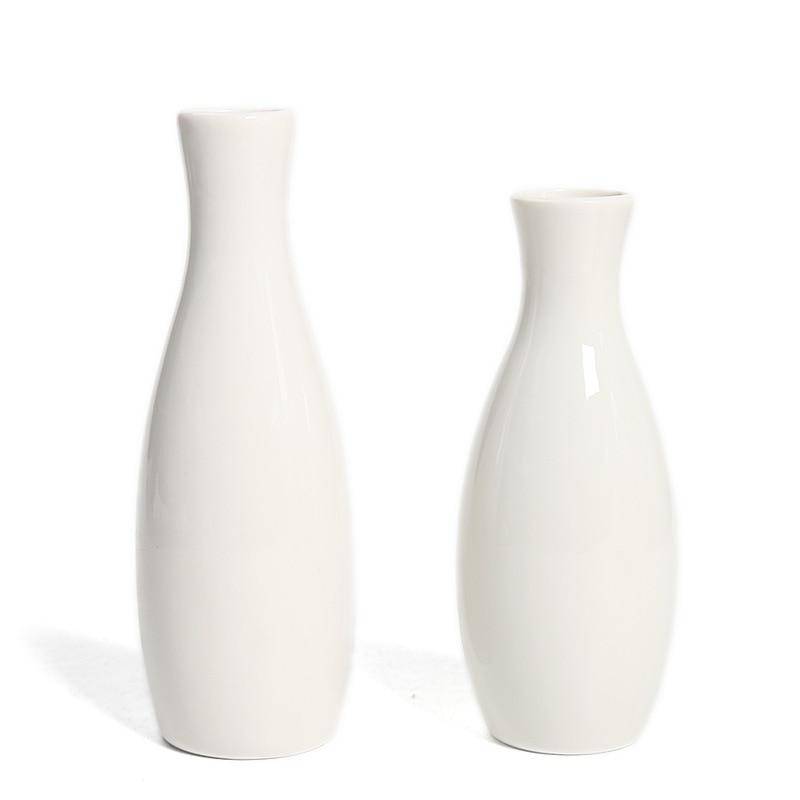 Modern White Ceramic Floor Vase | Stylish Home Decor 0