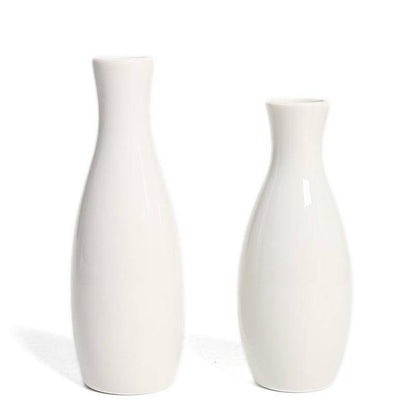 Modern White Ceramic Floor Vase | Stylish Home Decor 0
