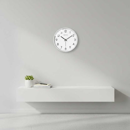 Silent White Round Wall Clock | Modern Wall Clock Decor