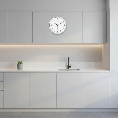 Silent White Round Wall Clock | Modern Wall Clock Decor