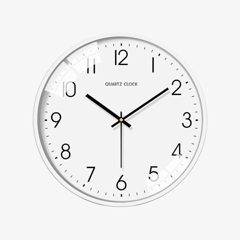 Silent White Round Wall Clock | Modern Wall Clock Decor 0