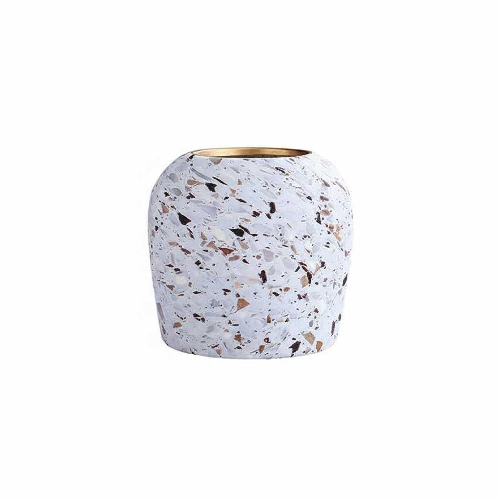 Terrazzo Ceramic Vase | Modern Flower Vase for Home Decor