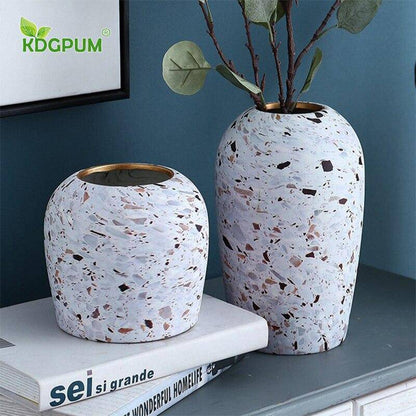 Terrazzo Ceramic Vase | Modern Flower Vase for Home Decor 3