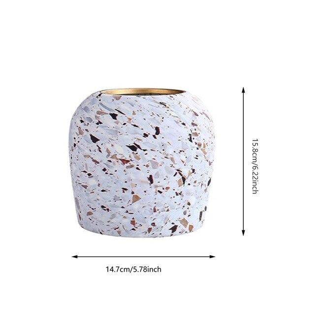 Terrazzo Ceramic Vase | Modern Flower Vase for Home Decor 6