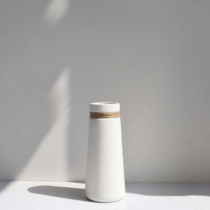 White Ceramic Vase | Modern Japanese Artist Style