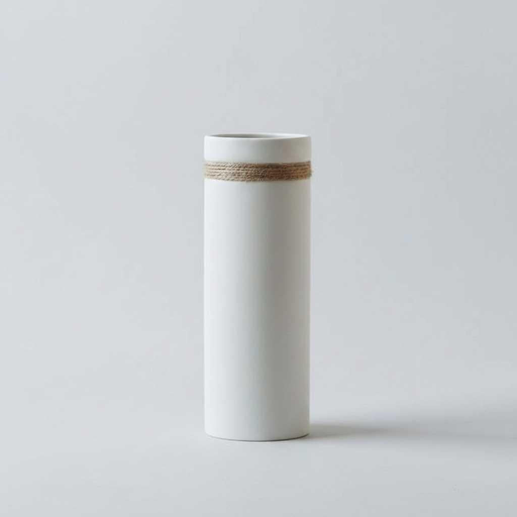 White Ceramic Vase | Modern Japanese Artist Style