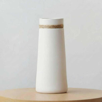 White Ceramic Vase | Modern Japanese Artist Style